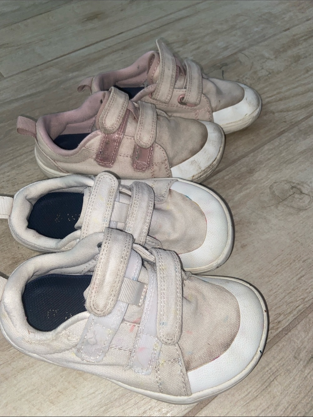 Whitin Barefoot Wide Toe Kids Velcro Shoes 2 Pairs Size 12 - 12.5 30